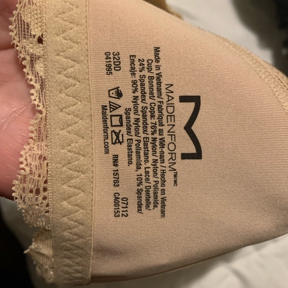 Maidenform One Fab Fit Racerback bras 32DD one black one latte - Picture 3 of 5